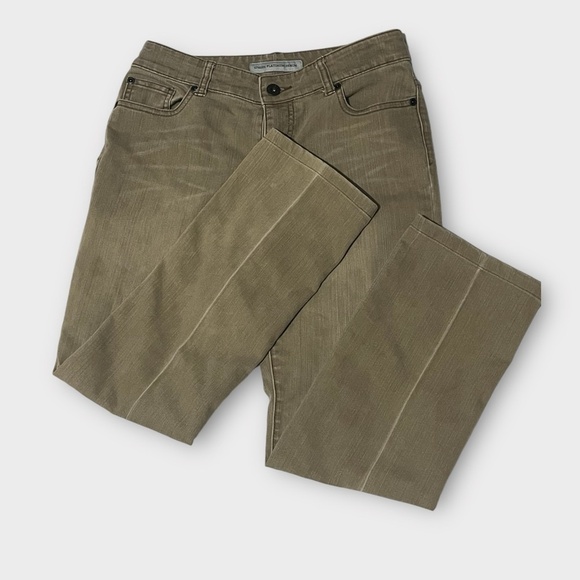 Trendy Size 0S Chicos Platinum Denim In A‎ Earthy Green Wash - Picture 3 of 7